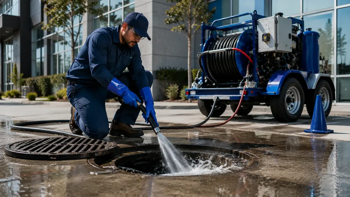Commercial Hydro Jet Drain Cleaning in Marshall