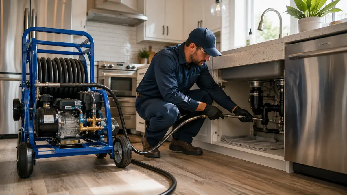 Kitchen Drain Hydro Jetting in Marshall