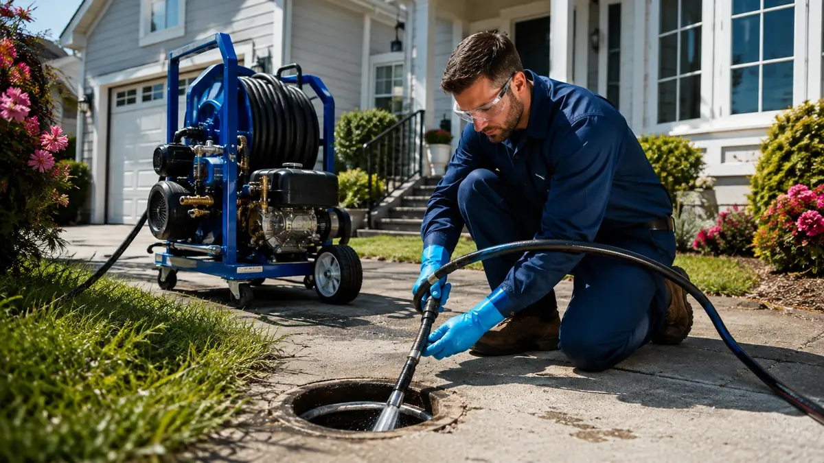 Residential Hydro Jet Drain Cleaning in Marshall