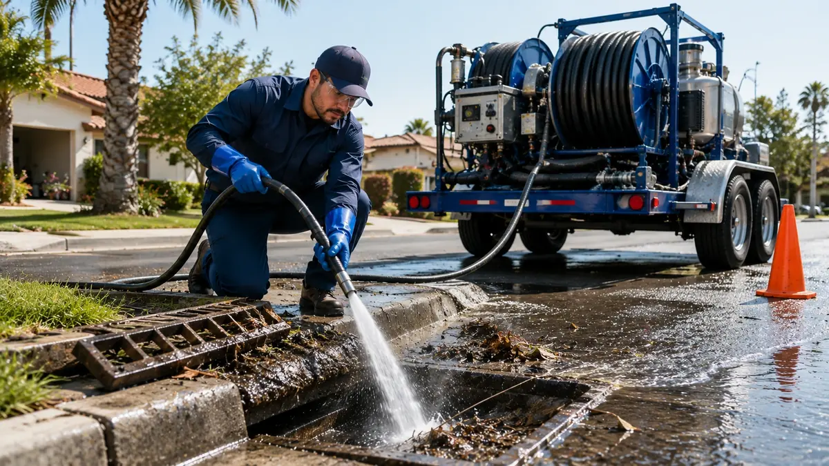 Storm Drain Hydro Jet Cleaning in Marshall
